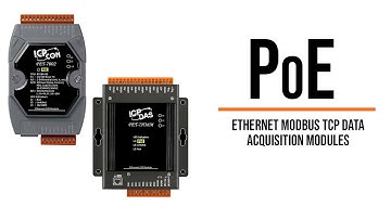 PoE Ethernet Modbus TCP Data Acquisition Modules