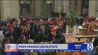 St. Peter's Basilica opens for public to pay respects to Pope Francis before funeral