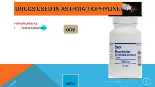 3rd 2nd Semester Lec 11 PHARMACOLOGY DRUGS USED IN ASTHMA BY DR M YOUNUS AKHUNDZADA