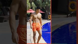 Fitness Asian male model #muscle #workout