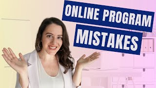 Program Design Mistakes Private Practitioners Make