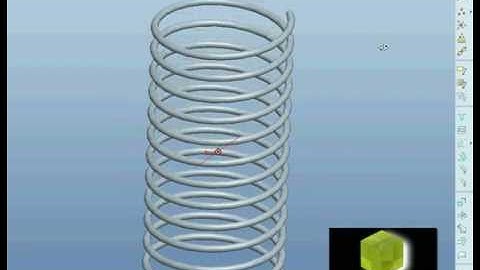 Pro/ENGINEER (Pro/E) tutorial - modeling a spring