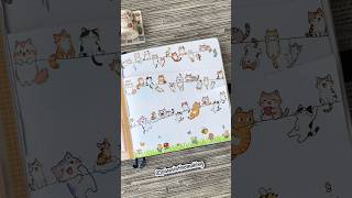 Creative journal cat flap pages #createwithme #creativejournal #creativeinspiration #planwithme