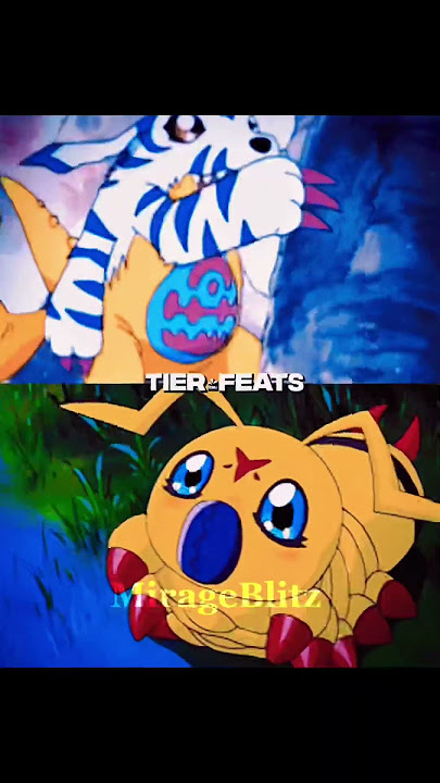 Gabumon Vs Wormmon and Garrurumon vs Stingmon (Digimon)