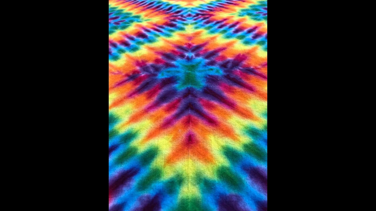 Tie Dye Rainbow Diamond Tapestry