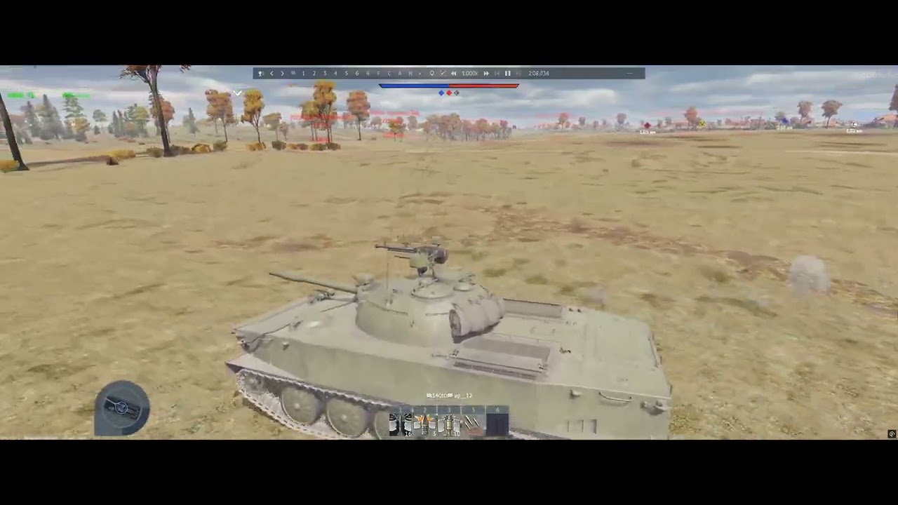 WarThunder T58 Heavy Tank 1750 meters HESH shot!