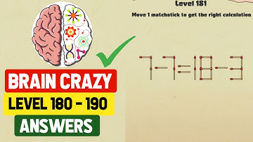 Brain Crazy :: Brain Crazy Level 180 to 190 Answers