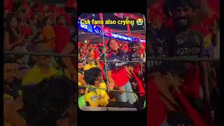 Csk fan crying in stadium 😭