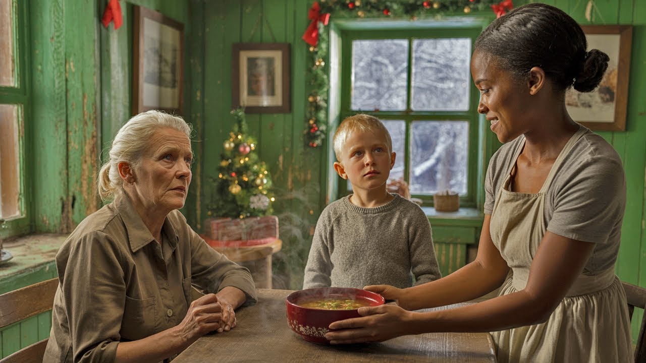 Una mamma single accoglie un bambino e sua nonna a Natale, poi un SUV nero si ferma davanti casa