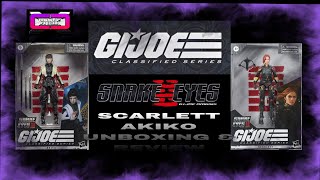 G.I. Joe Classified: Snake Eyes Origins - Scarlett • Akiko - Unboxing \& Review