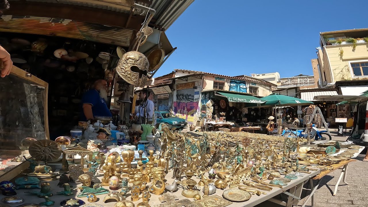 CRAZY MARKET SPREE in Athens Greece.