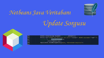 Netbeans Java Veritabanındaki Veriyi Güncelleme(Update Sorgusu)