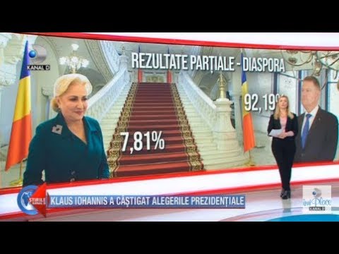 Stirile Kanal D (25.11.2019)  Vot RECORD! Klaus Iohannis a castigat alegerile prezidentiale!