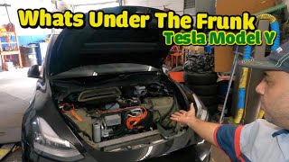 Whats under the frunk of Tesla Model Y