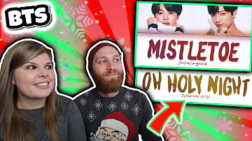 BTS JIMIN & JUNGKOOK - Mistletoe (Christmas Day) & BTS JUNGKOOK - OH HOLY NIGHT Lyrics Reaction