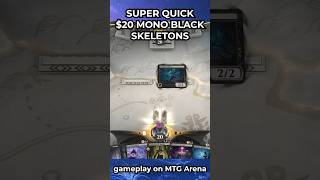 $20 Budget Mono Black WINS QUICK | Standard MTG Arena #shorts