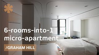 6 Rooms Into 1: Morphing Apartment Packs 1100 Sq Ft Into 420