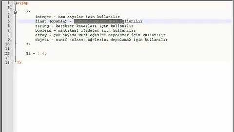 PHP Dersleri - Ders 2: Php