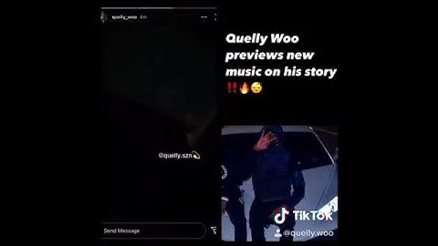 Quelly Woo previews new song on Instagram story🔥💫