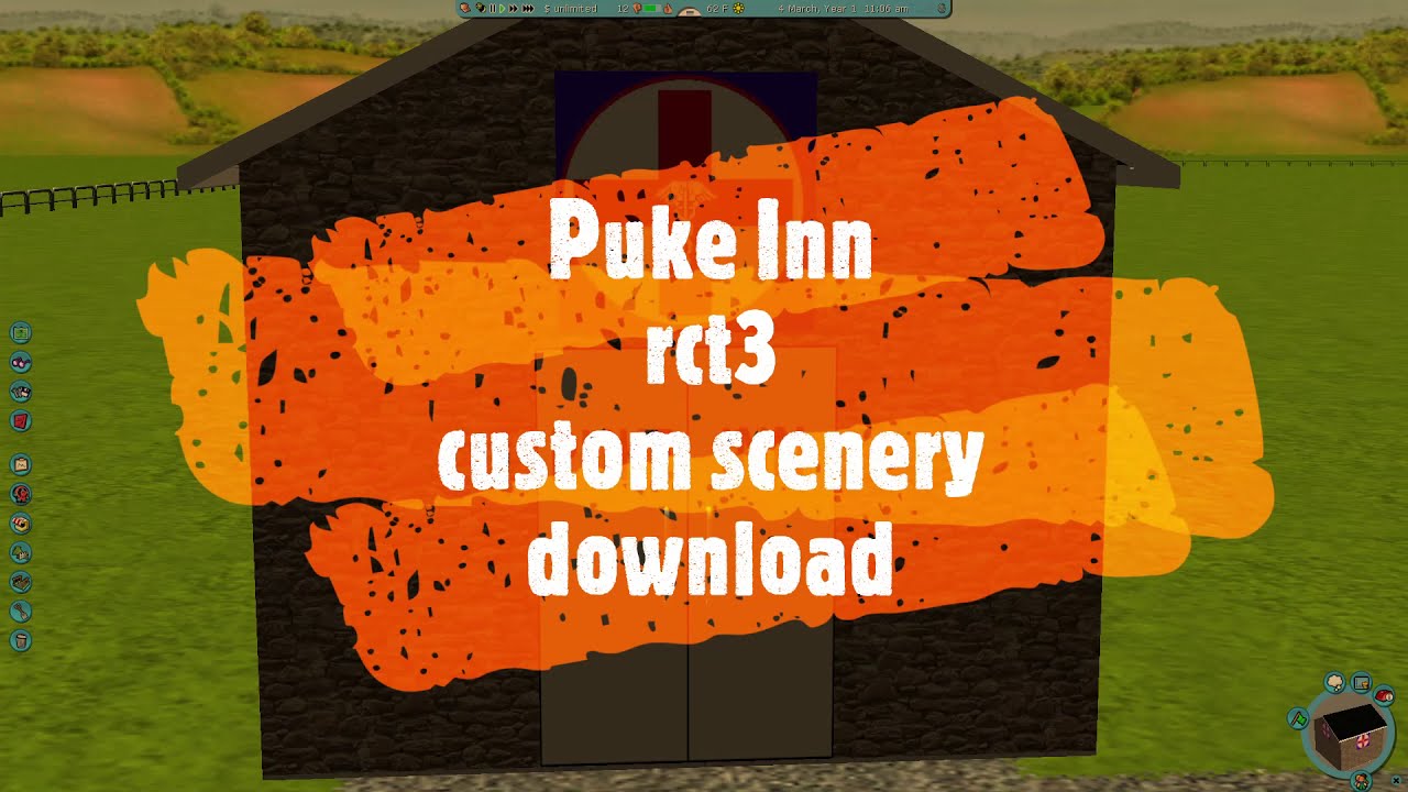 RollerCoaster Tycoon 3 Custom Scenery Download PUKE INN Stall RCT3 Custom Content
