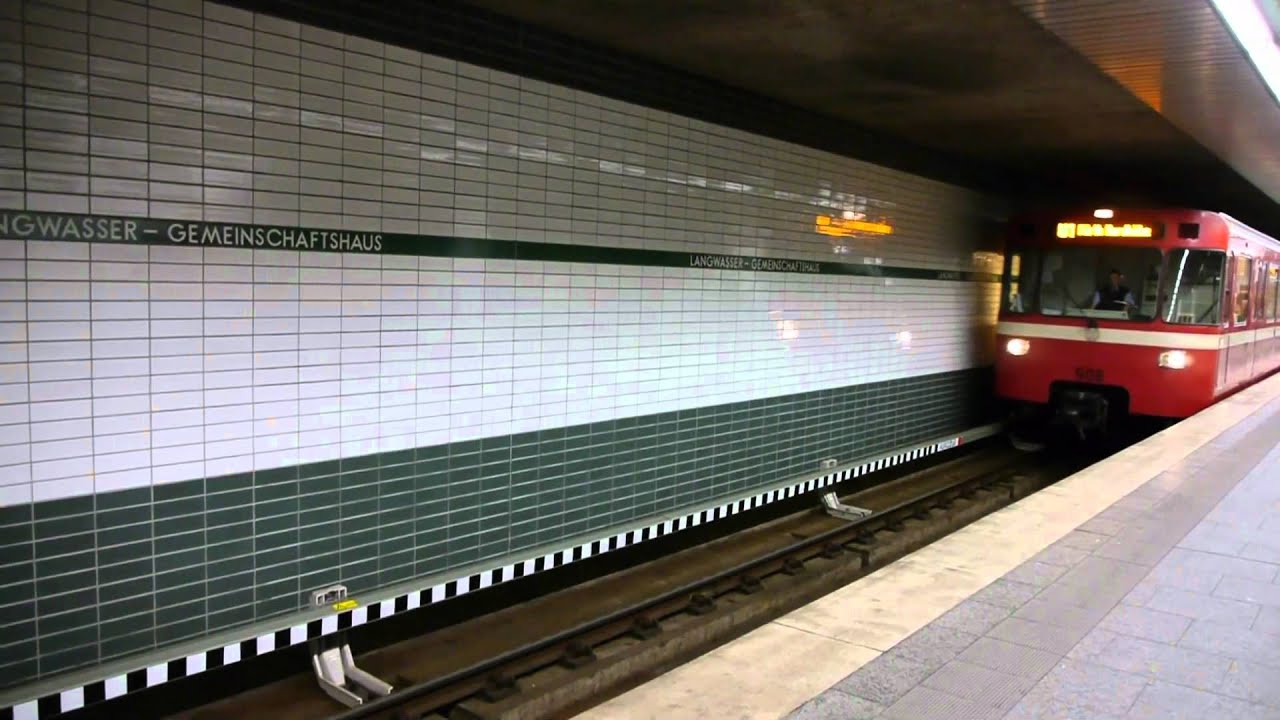 U-Bahn Nürnberg Bahnhof Langwasser Gemeinschaftshaus U1 [HD]