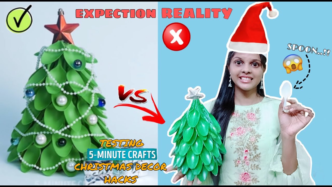 TESTING OUT VIRAL CHIRSTMAS DECOR HACKS by 5 minute crafts [TAMIL ...