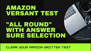 Amazon Versant Test  Amazon Online Test  Amazon Written Test