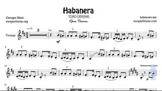 Habanera Georges Bizet Sheet Music for French Horn Opera Carmen