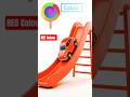 🔴🟡🟠🚗Learn Colors- Colorful Toy Cars in Slide #youtubeshorts #kidsvideo #trending #shorts