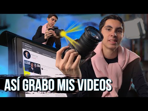 📸¿Cómo GRABAR VIDEOS para YouTube paso a paso?🎬 Iluminación, ideas, edición, etc. 💡 (Así lo hago yo)