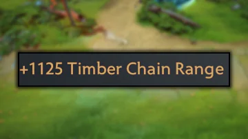 +1125 Timber Chain Range Dota 2