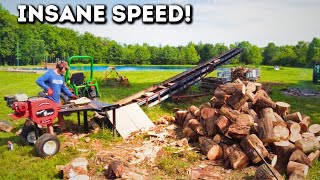 The World's Fastest (single wedge) Firewood Splitter? - SuperSplit HD