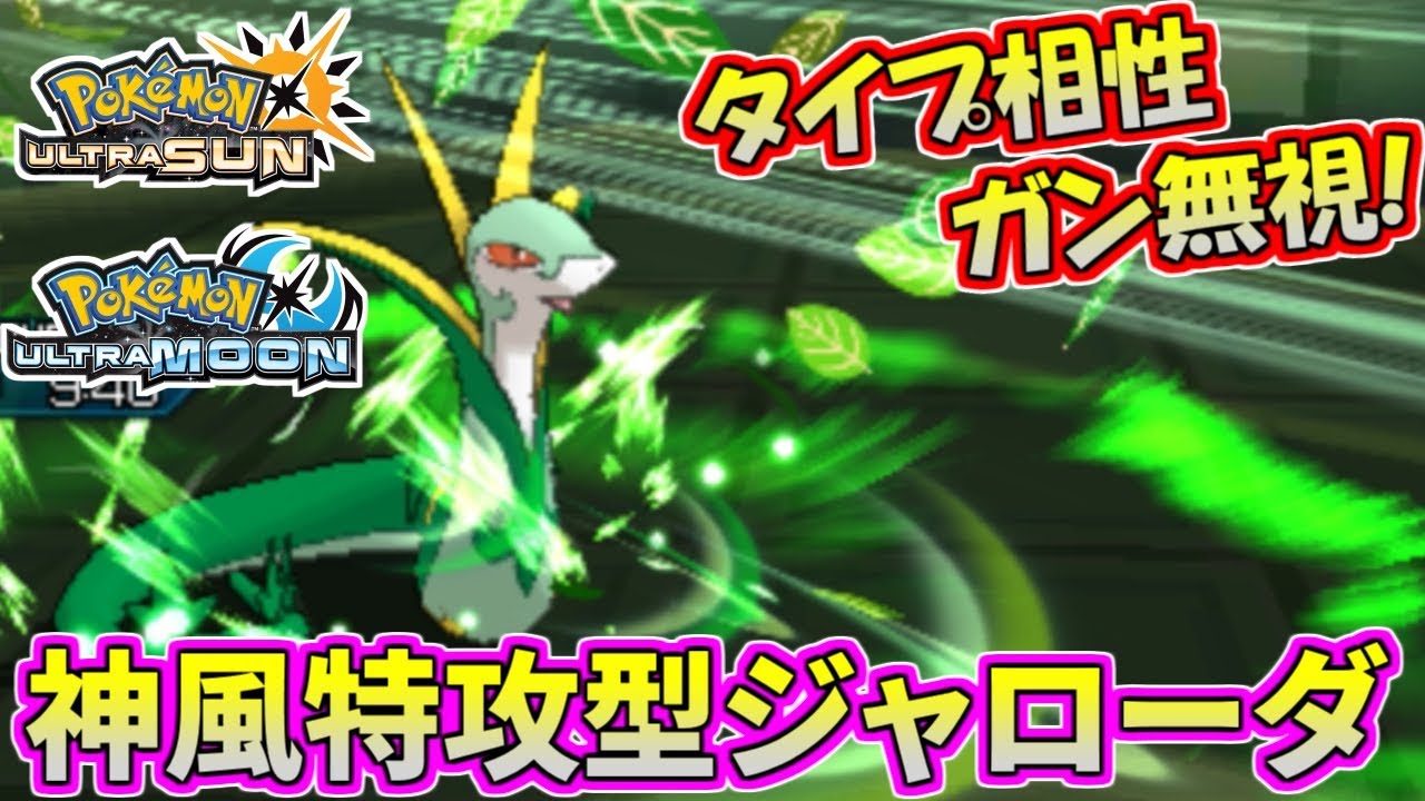 ポケモンusum タイプ相性すら無視するジャローダの超スペック ウルトラサン ウルトラムーン Youtube