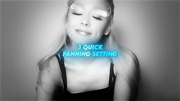 3 Quick Panning Settings | After Effects