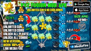 NEW!! PVZ Fusion Mod Apk V3.4.1 Terbaru 2026 - Unlimited Sun &amp; No Cooldown 
