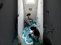 "Keajaiban Lantai Epoxy: Cara Kami Membawa Ombak Laut ke Dalam Tandas Rumah!" #ecohome #epoxyflakes