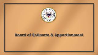 Board of Estimate & Apportionment 2026.07.29