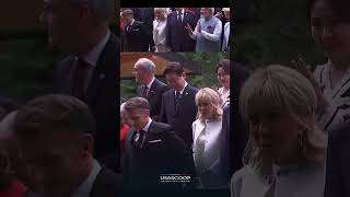 Brigitte Macron Stumbles, Trump Helps at G7 Photo 📸 | USA Scoop