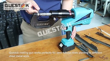 Questok riveting gun for sheet metal work