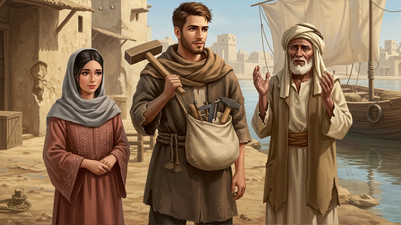 #قصة_حسن النجار وابنة الخباز وما جرى لهما!