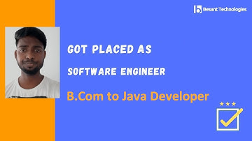 Besant Technologies Chennai Reviews | Raguram B.com (2020) Got Placed as Java Developer 3 LAC CTC