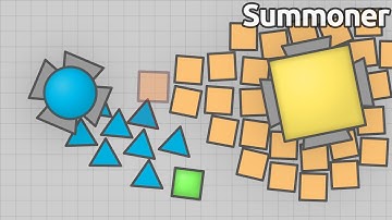 Diep.io FFA - Green Square Sighting! Defeating the Summoner Boss (Overlord Gameplay)