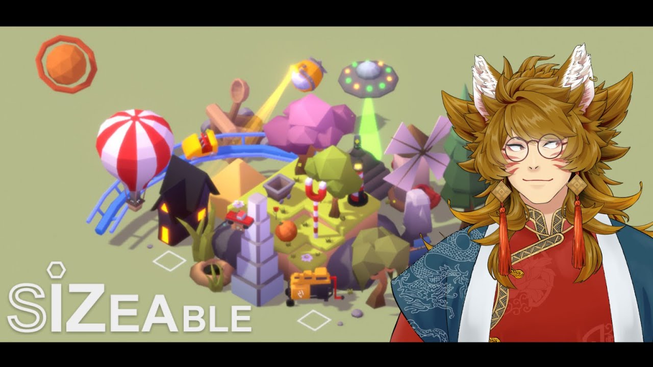 【ゲーム実況】サイズ変化の力で解くパズル！【Sizeable】