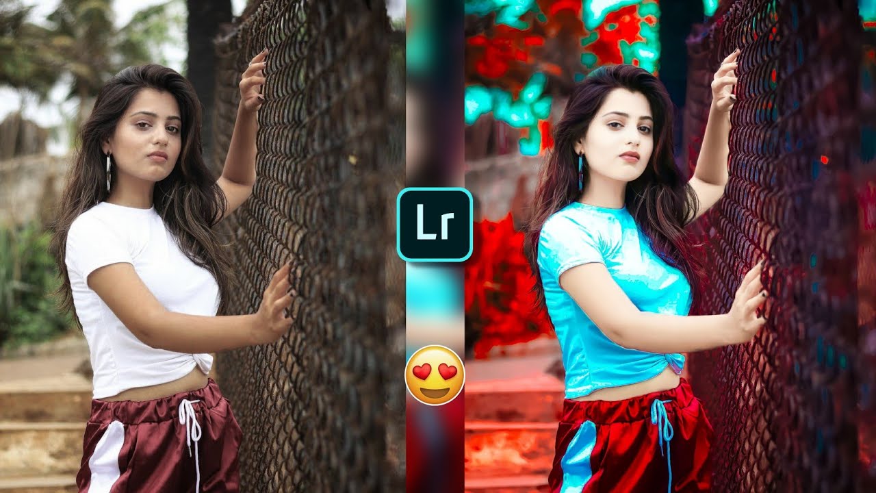 Lightroom Aqua And Red Effect Photo Editing | Lightroom Background Colour Change Photo Editing | Lr