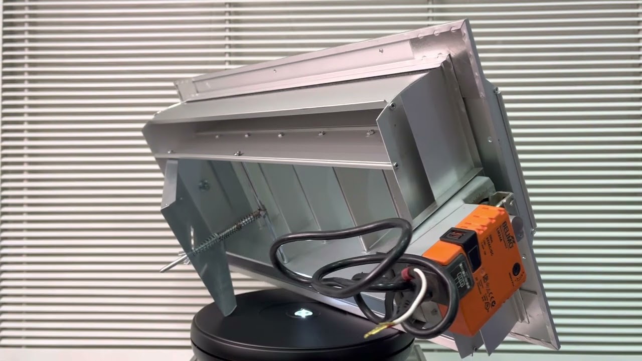 Drum Louver with air Scoop and Actuator