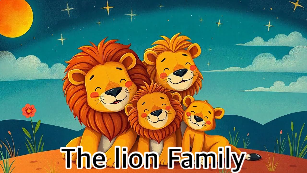 The Lion Family | English Story for Kids - YouTube