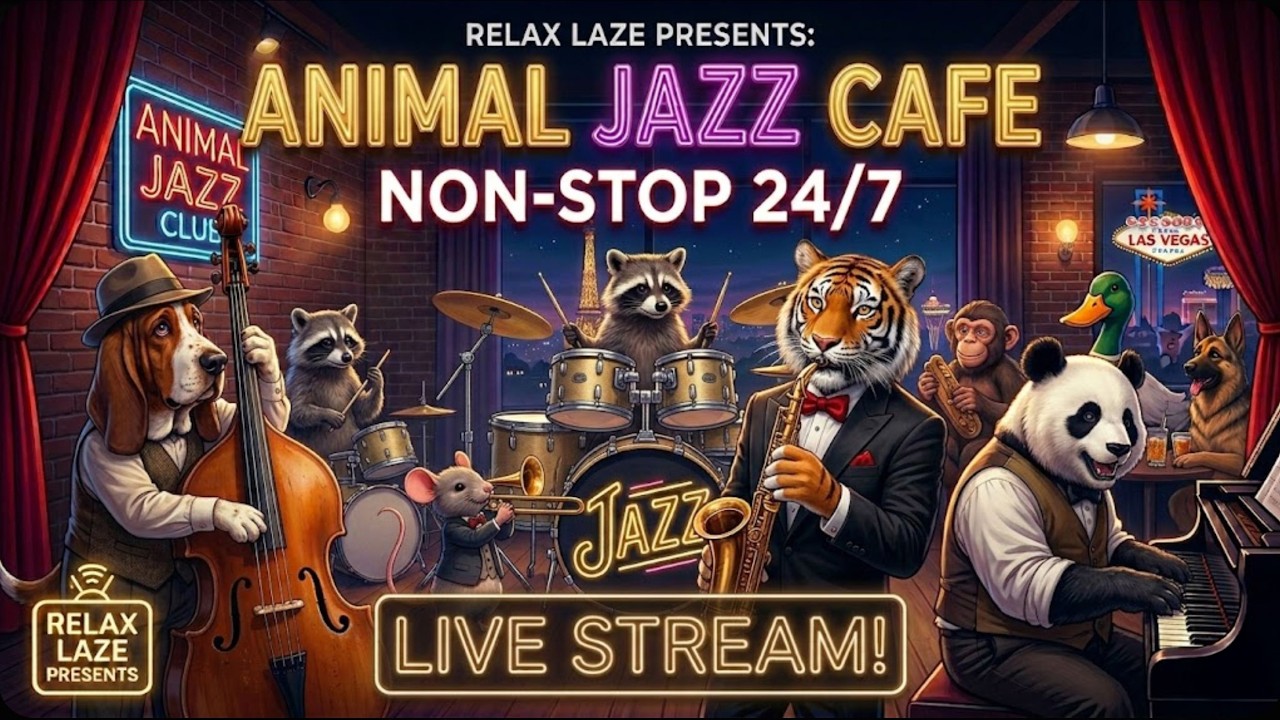 🔴🐯🎷Experience an Unforgettable Live Dixieland Jazz Concert Featuring Talented Animal Musicians