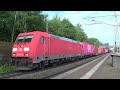 00343 BR 185 DB Cargo mit Containerzug durch Dedensen Gümmer