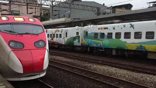 225次普悠瑪六堆300客家委員會彩繪列車終點站樹林進站