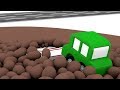 Dessin animé éducatif pour enfants de 4 voitures - construction d'une ambulance